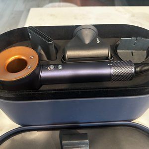 Dyson Supersonic, new, navy blue and copper color